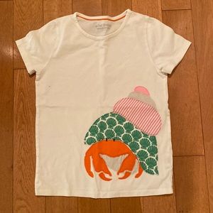 Mini Boden crab shirt sz 7/8